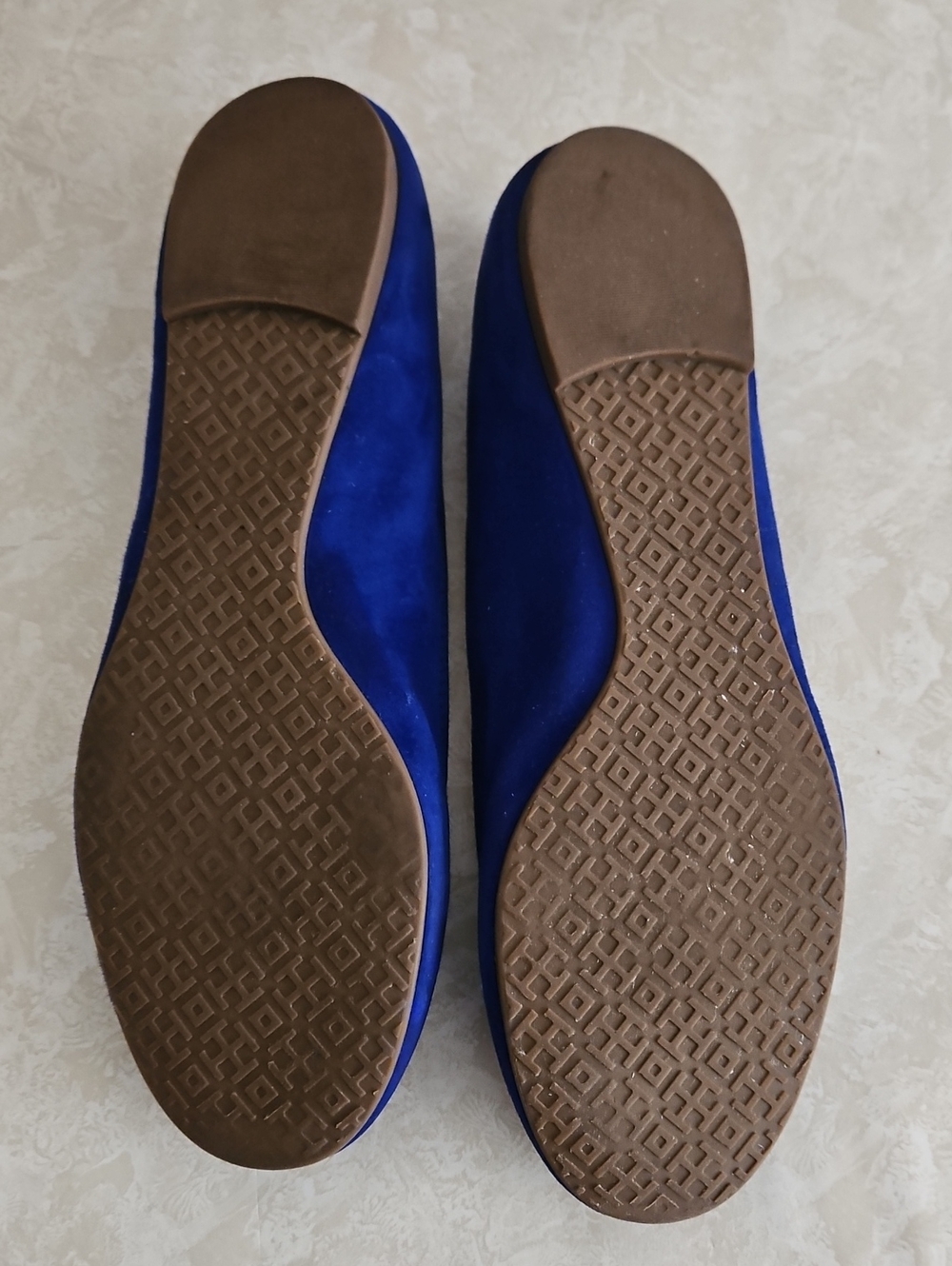 Tory Burch Cobalt Blue Suede Ballet Flats , Size 9M. - Picture 10 of 12